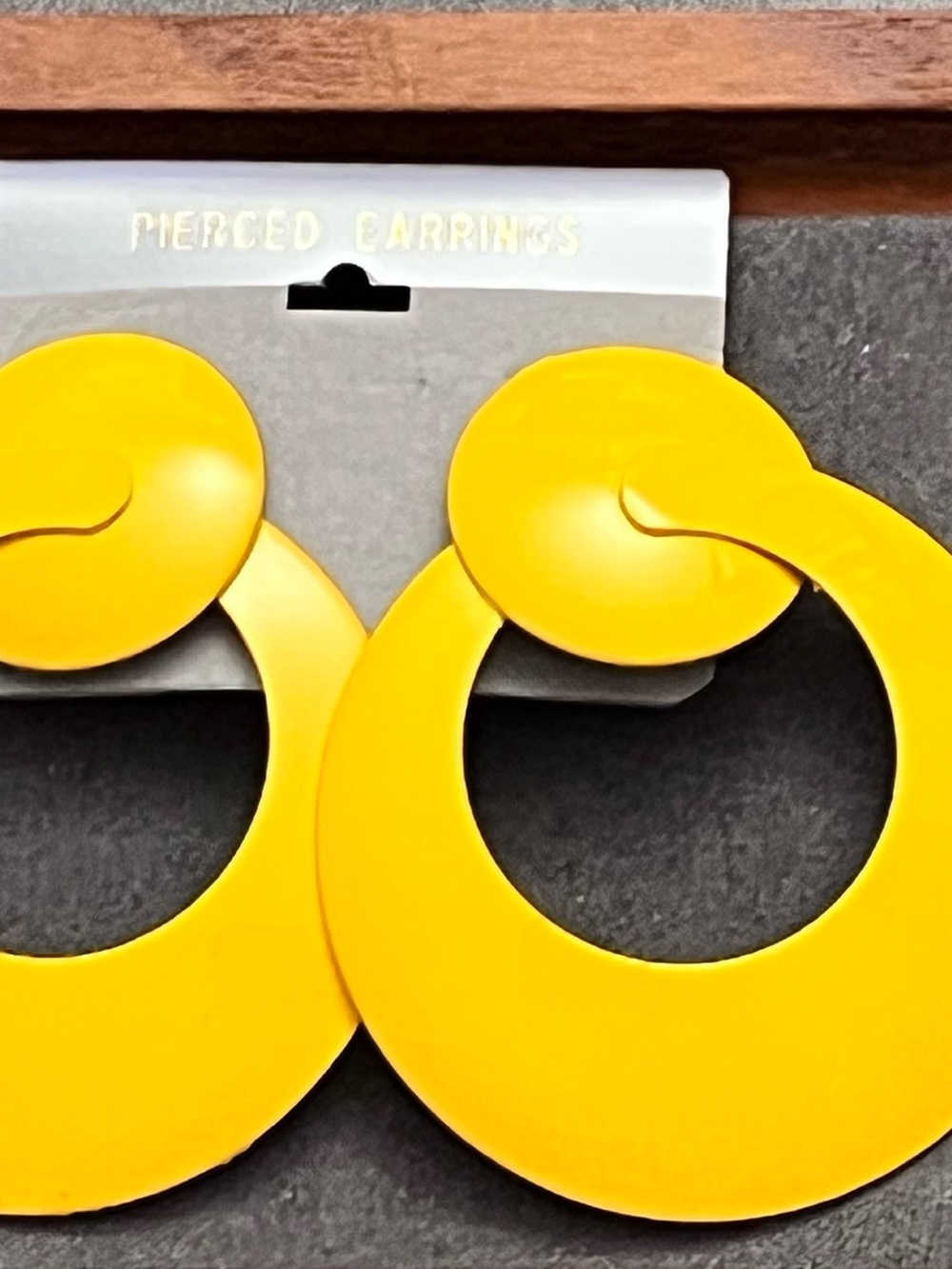 Bright Yellow Hoop Drop Earrings - Women Accessories